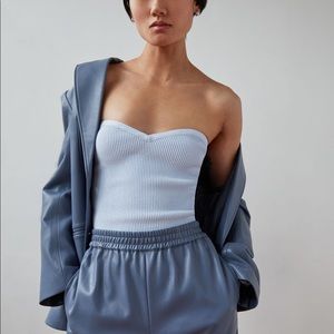 Babaton sculpt knit sweetheart neck tube top